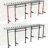 Wall Mounted CrossFit Rig - 24 Ft with Monkey Bar