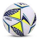 Vector X THRILL 16 Panel EMBOSSED TPU + SR Bladder Machine Stitched Ball|Ideal For Ground, Grass, & Artificial Turf Surface|Match|Training|Practice Soccer Football For Men, Adult, Boys above 15+ Age Size 5 