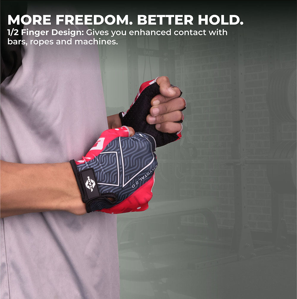 Nivia Crystal 2.0 Gym Gloves