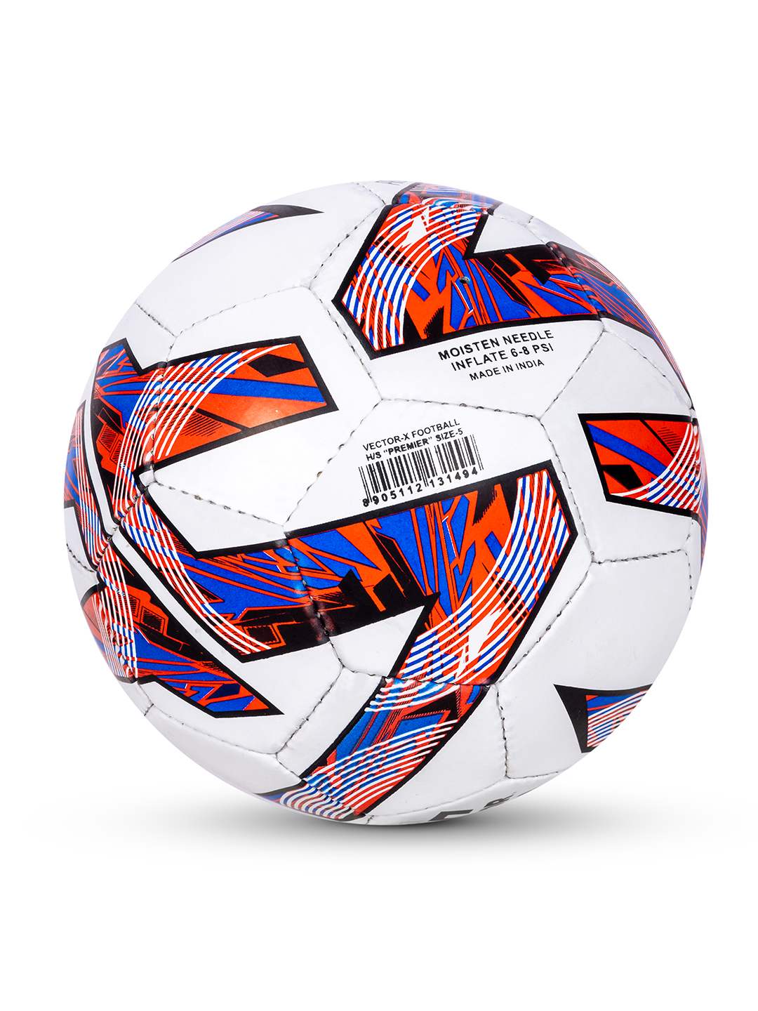 Vector X Premier Synthetic Rubberized Hand Stitched Indoor/Outdoor Water-Resistant Football with Latex Bladder, Suitable for Match and Training for Adults