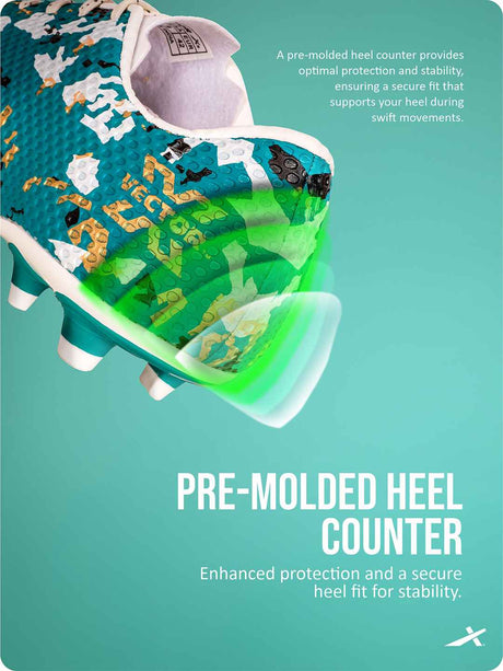 Vector X legacy 3D Texture Imported TPU Fusing Upper with Electroplating Sole Football Shoes