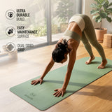 Classic PU and Natural Rubber Yoga Mat 6mm