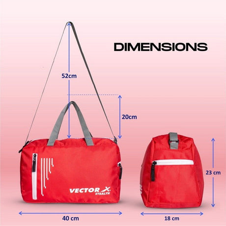 Vector X Stealth Kit Bag for Men and Women Use for Multipurpose Travel, Gym,Fitness, Hanging Organiser