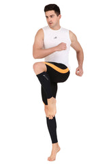 Nylon Compression Calf Sleeves (Navy Blue)
