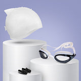 Viva Swimming Shark Fin Kids Swimming Cap & Goggles with 2 Ear Plug Kids OKEO Swimming Combo Kit