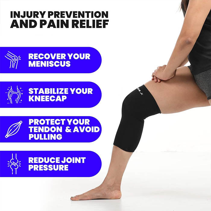 VECTOR X Proton Elastic Compression Knee Cap Knee Support/Brace Guard for Leg Pain Relief, Sports, Gym, Exercise, Running Jogging  for Men & Women Knee Support for Fitness, Powerlifting, Deadlift, squats Workout