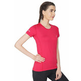 Vector X OGT-107 Girls Round Neck 4-Way Stretch T-Shirt(Orchid-Pink-XXL)