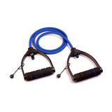 Vector X JF-1100 Resistance Tube with Foam Handles, Door Anchor for Exercise & Stretching, Suitable in Home & Gym Workout for Men & Women