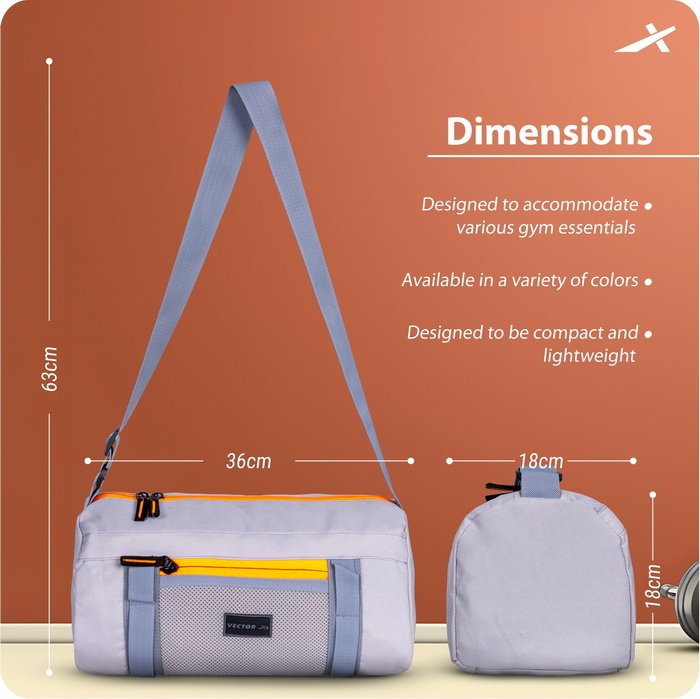 Vector X Tone UP Workout Bag for Sports, Unisex Sports Carry Bag, Adjustable Shoulder Gym Bag and Weekend Travel Bag