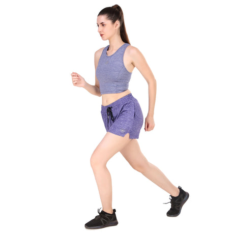 Activewear Shorts For Women (Purple Heather)
