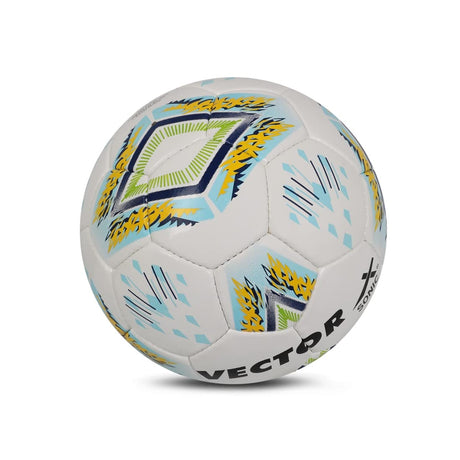 Vector X 32 Panel Sonic PU Hand Stitched Indoor/Outdoor Football with Latex Bladder,Suitable for Match and Training for Adults 15+ Years