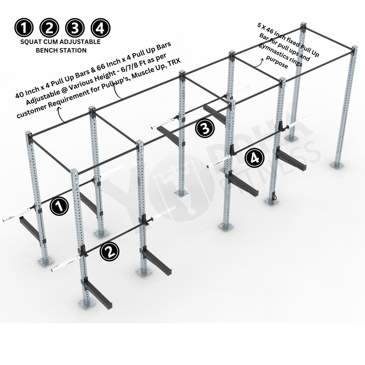 Freestanding CrossFit Rig - 20 Ft