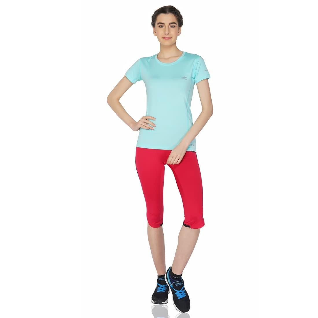 Vector X OGT-107 Girls Round Neck 4-Way Stretch T-Shirt(Orchid-Pink-XXL)