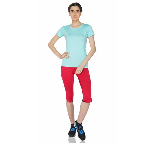 Vector X OGT-107 Girls Round Neck 4-Way Stretch T-Shirt(Orchid-Pink-XXL)