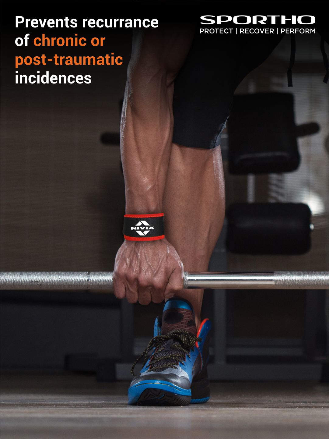 Nivia Weight Lifting - Bar Strap Basic for Gym & Training
