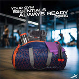 Vector X Vibe 26 LTR Duffle Gym Bag for Men & Women |Adjustable Shoulder Bag |Water Resistant |Sports & Travel Bag with Shoe Compartment & Side Pocket