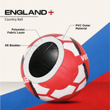 VECTOR X England Rubber moulded Football -(Pack of 1, Red, White)
