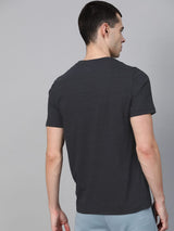 Alcis Men Black Solid Round Neck Running T-shirt
