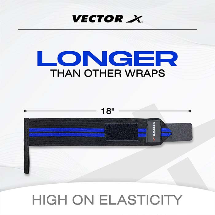 Vector X WW-10 Wrist Supporter for Gym Wrist Band for Men Gym & Women with Thumb Loop Straps -Men Hand Grip & Wrist Support Sports Straps for Gym, Weightlifting