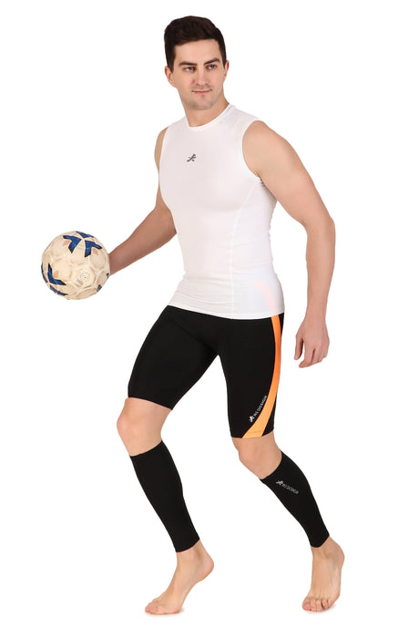 Nylon Compression Calf Sleeves (Black)