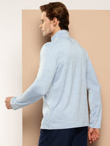ALCIS MEN BLUE ZIPFLEX TEE