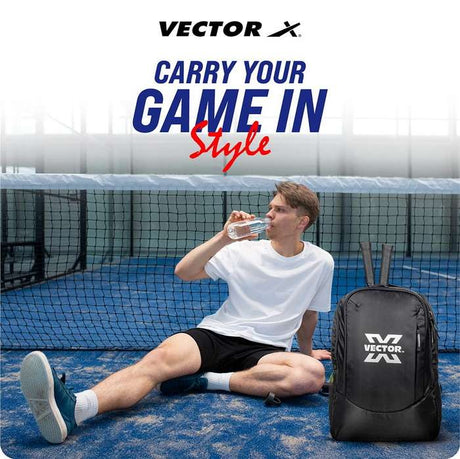 Vector X 3 in 1 Sports and Outdoor Camping Bag for Office, Travel Backpack & Duffel Shoulder Bag with Racket Pocket|Lightweight Tennis Squash Equipment Kit Bag|Air Ventilated Pocket for Wet Clothes