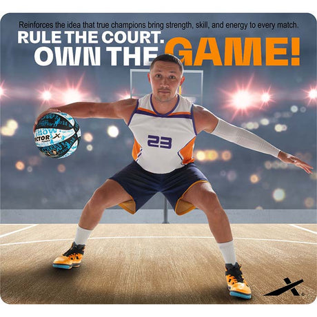 Vector X Power Rubber Moulded Indoor/Outdoor Basketball with Butyl Bladder|(Suitable for Practice/Match/Training) + Free Air Needle