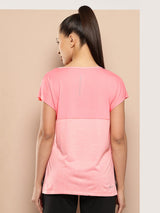 Alcis Women Yoga Tee with Back Mesh Panel