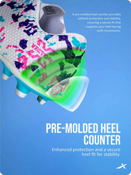 Vector X legacy 3D Texture Imported TPU Fusing Upper with Electroplating Sole Football Shoes