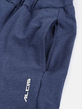 Alcis Girls Navy Blue Solid Knitted Tights
