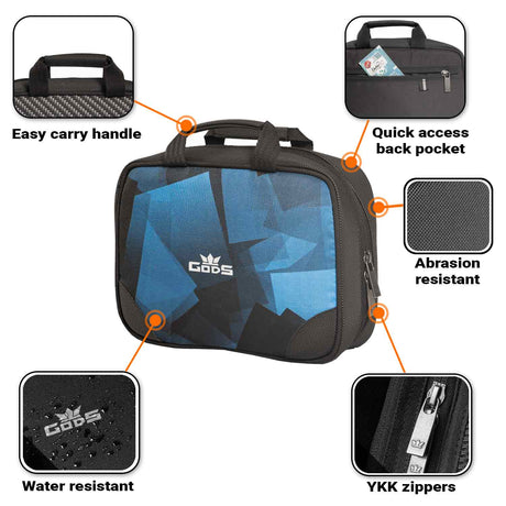Gods Travel utility and Toiletries Kit - Blue Pixel