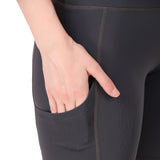 Nylon Compression Shorts For Women (Dark Grey)