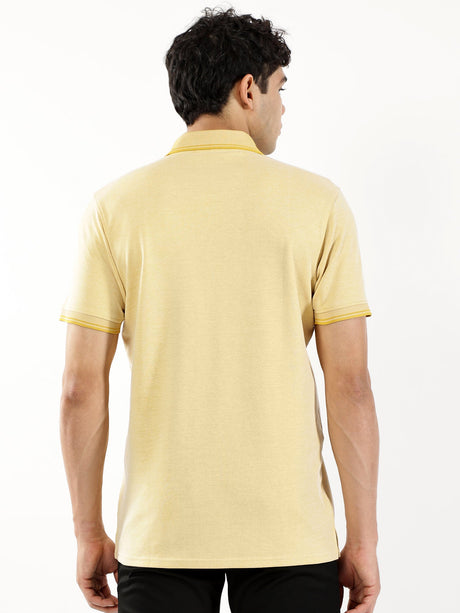 Flex Polo T-shirts Mustard Yellow | Omtex