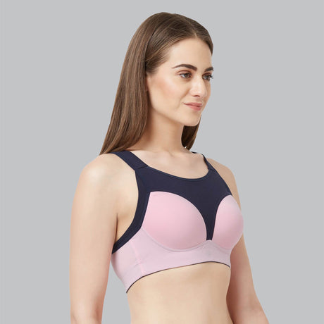 SOIE Extreme Coverage High Impact Non-Wired Sports Bra with Light Padding for Ultimate Support