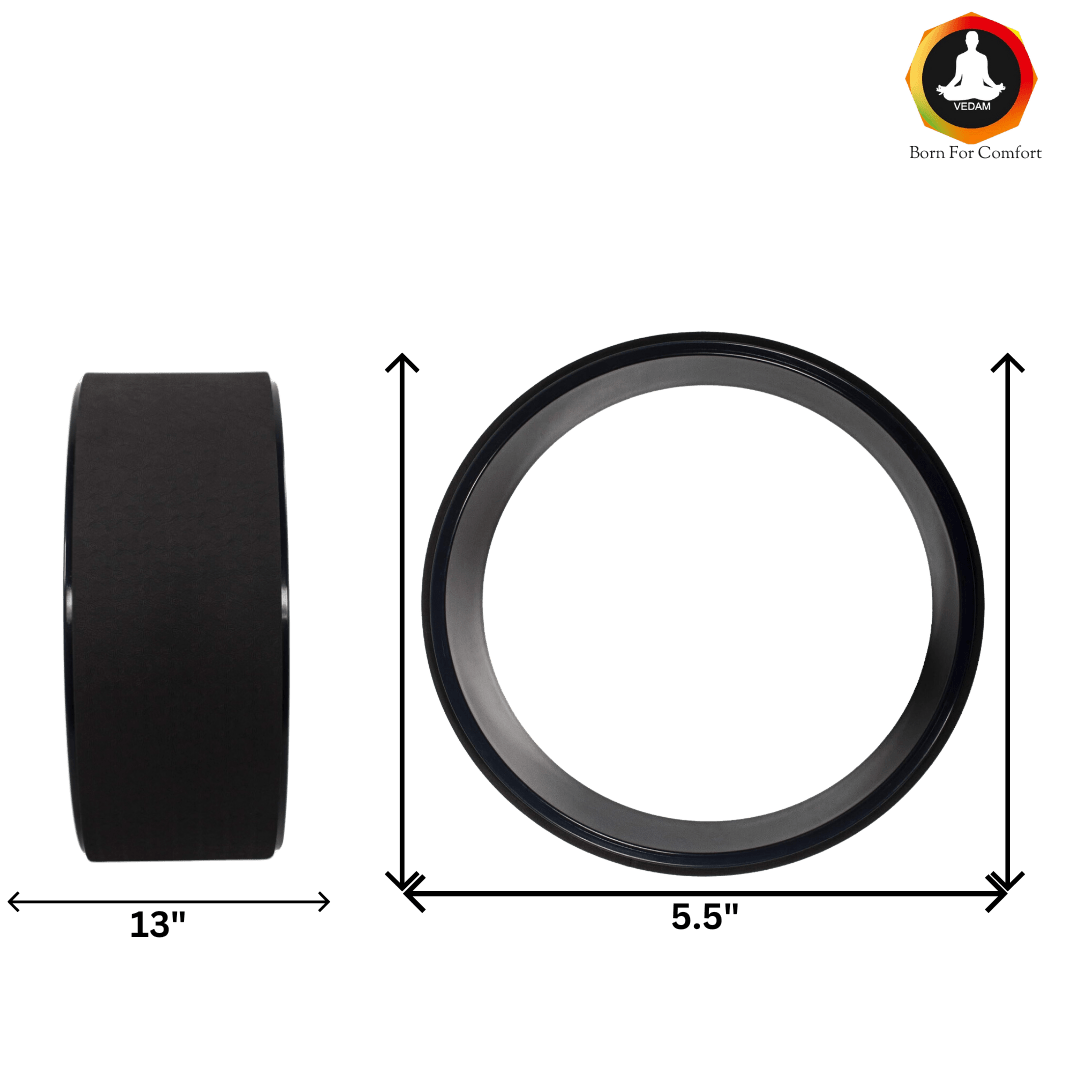 Vedam Yoga Wheel 13 x 5.5 in (black)