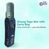 VIXEN Divyog  Suede Yoga Mat 6mm with Stylish Printed Design