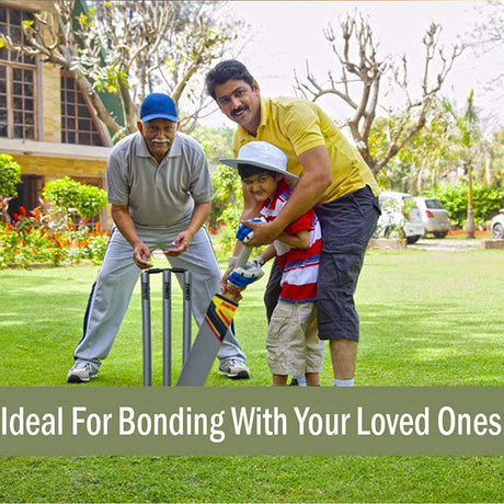 Synco Plastic Cricket Set with Ball Combo for Age Group 12-15 Years Size-5