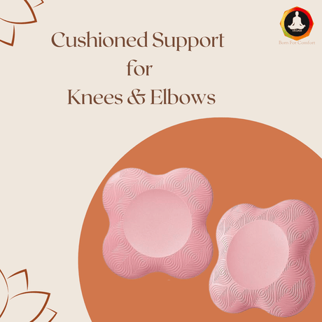 Vedam Yoga Knee Pad  (Pink set of 2 pcs) | Industrial