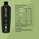 EVOCUS Black Health Drink with Magnesium Gluconate (500ml) Pack of 6