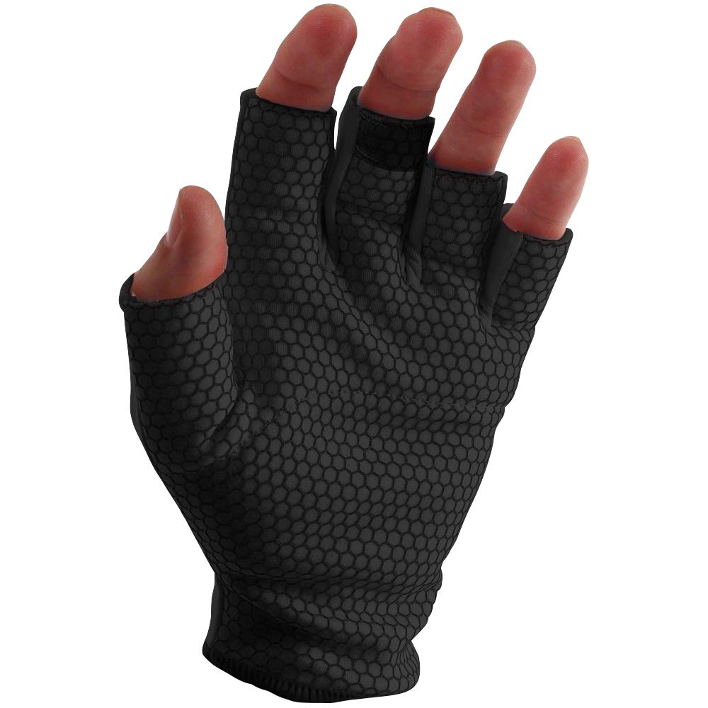 Cricket Finger Cut Catching Gloves Black (2.0)
