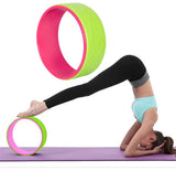 Vector X Yoga Wheel Imported Yoga Wheel Yoga Circle Roller for Stretching and Improving Backbends, Body Posture (Green-Pink)