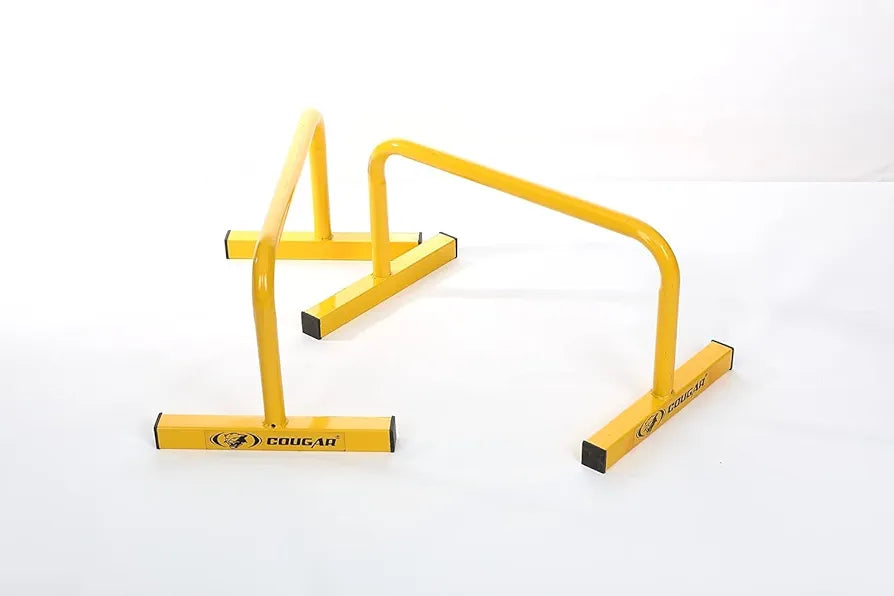 Cougar Dip Stand Station, Heavy Duty Upper Body Equipment for Home Gym for Tricep, Pull-Ups, L-Sits Parallette Push Up Stand Yoga Crossfit & Bodyweight Workout Training