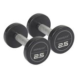 COUGAR STROM 2.5 kg x 2 Round Rubber Dumbbells – Fixed Weight Eco Model with Steel Rod for Home Gym & Strength Workouts