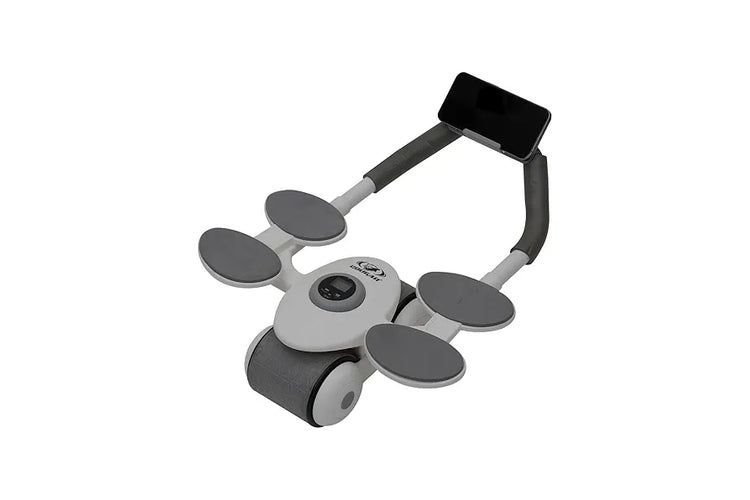 COUGAR Abs wheel Roller For Abdominal Core Strength Training Exercise Equipment || Home Gym-Ab Roller With Timer || Mobile Holder & Knee Pad || Men & Women-Abs Workout Machine For Core Plank Workout