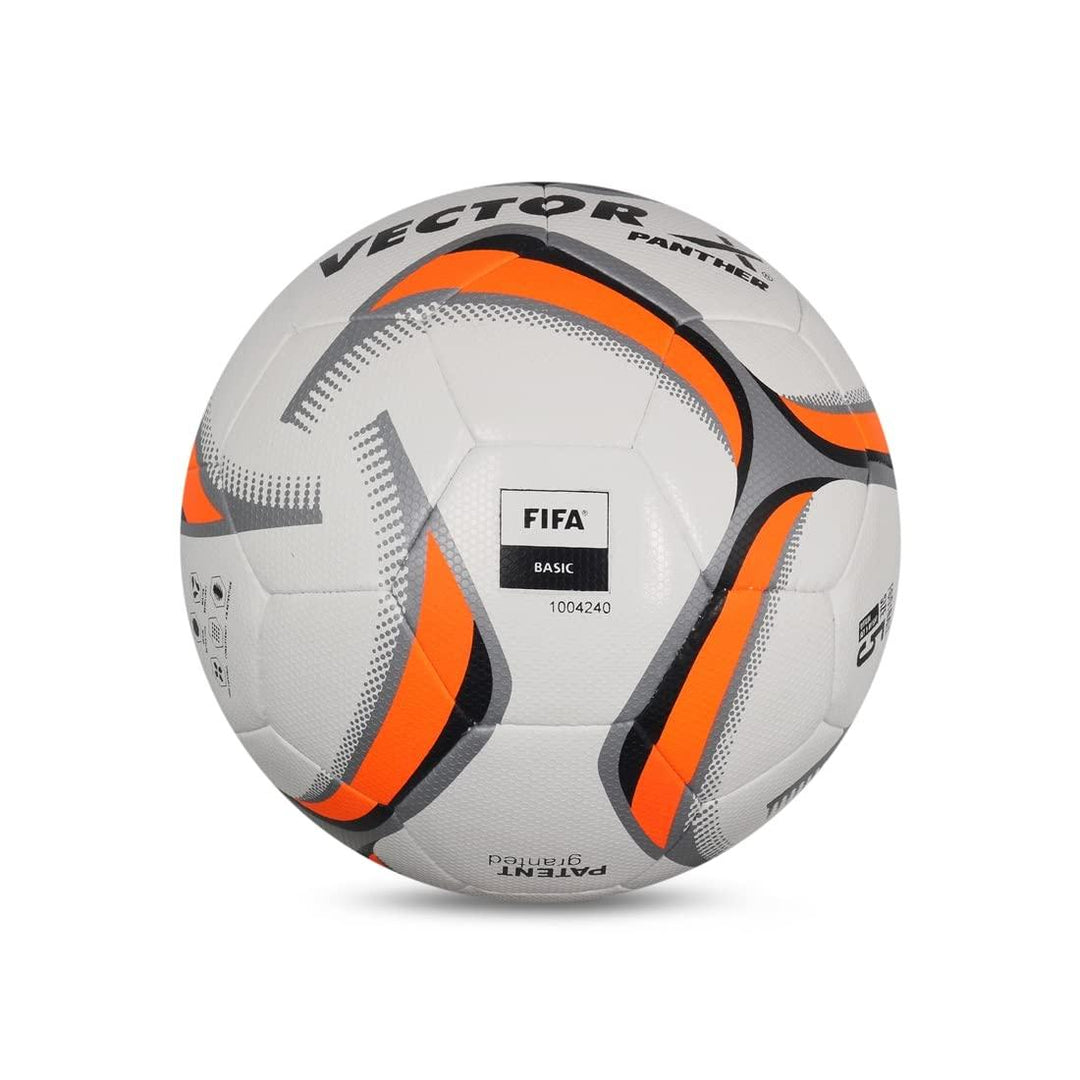 VECTOR X PANTHER Rubberized thermo Fusion FIFA BASIC CERTIFIED Football - Size: 5 (Pack of 1)