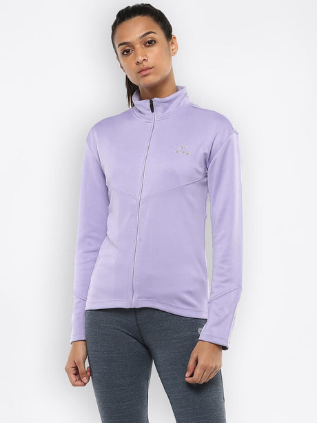 Alcis Womens Solid Violet Jacket 516WJK385 | Alcis