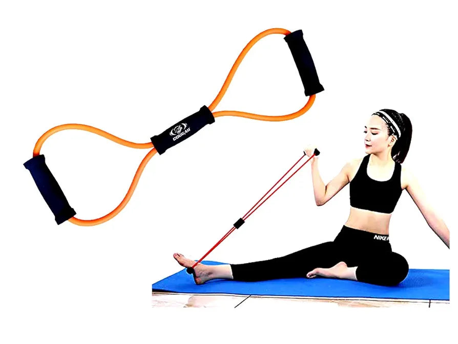 Cougar Latex Chest Expander Yoga Figure 8 Toner for Men and Women, 