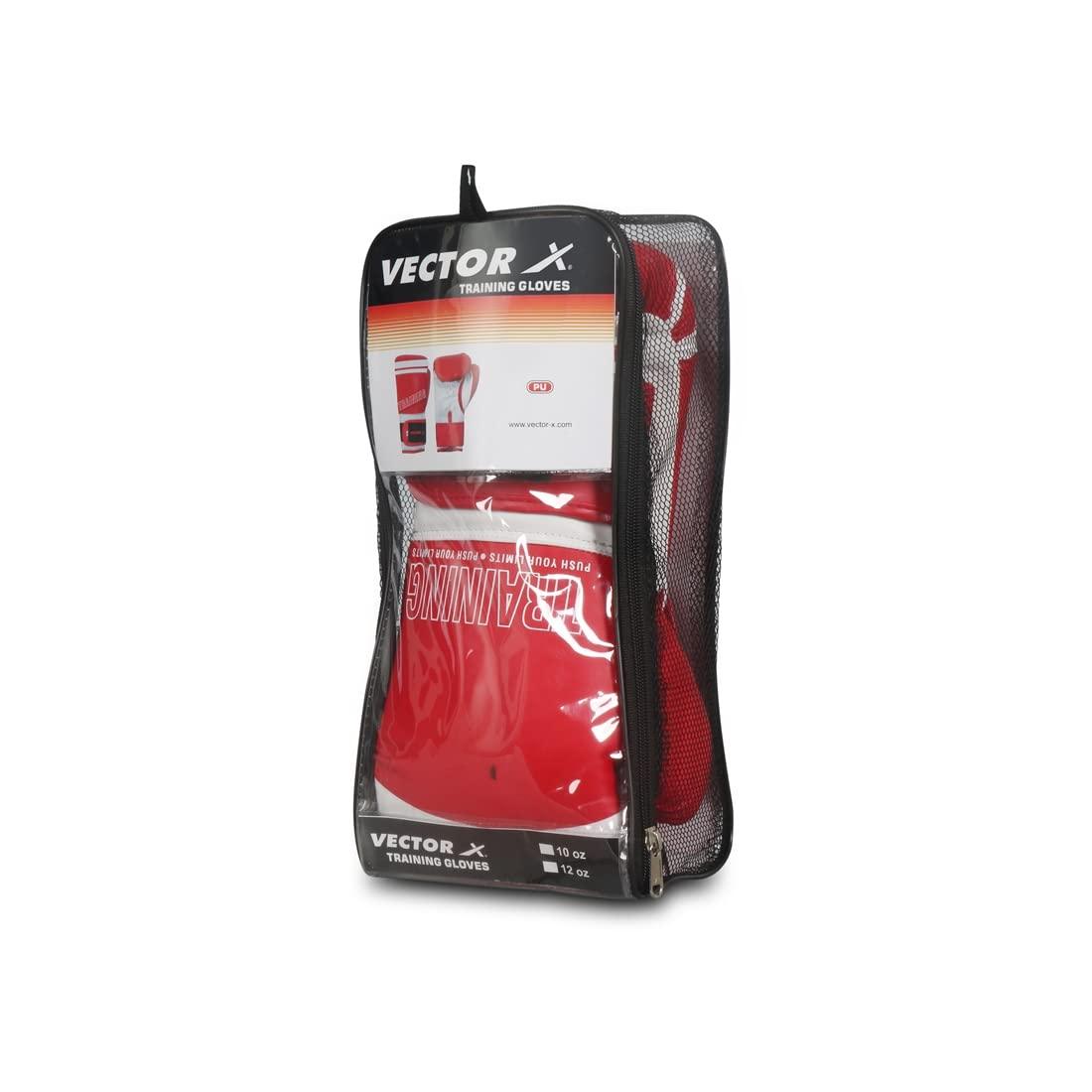 Vector X Training Boxing Gloves Material 1 Pair of Glove ( Red)