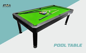 STAG GLOBAL Pool Table | 4 feet x 8 feet | Wooden Table | All Accessories Included | Modle3