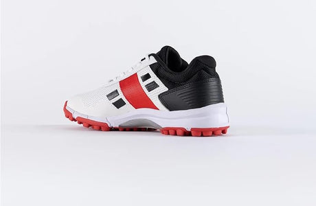 Gray Nicolls Velocity 4.0 Rubber White Red Cricket Shoes